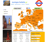 Tablet Screenshot of europe-hotels.gr